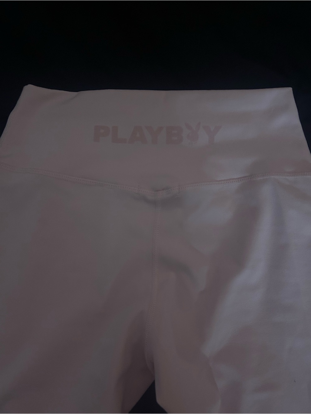 PLAYBOY High-Waist Women’s Leggings in Light Pink